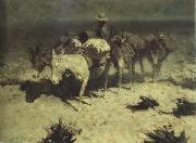 Frederic Remington The Desert Prospector (mk43) USA oil painting artist